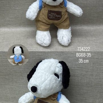Imagen del producto SNOOPY CON OVEROL Y BOLSO 35 CM