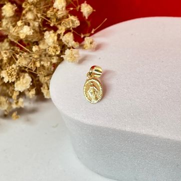 Dije virgen milagrosa mini lisa tallada - imagen 1