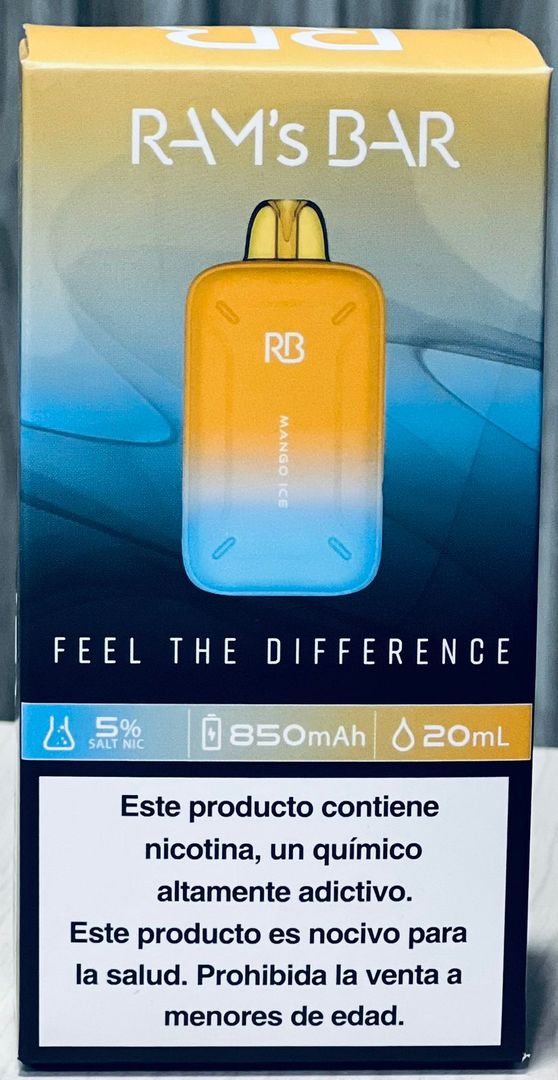 VAPEADOR RAMS BAR 20000 PUFF MANGO ICE