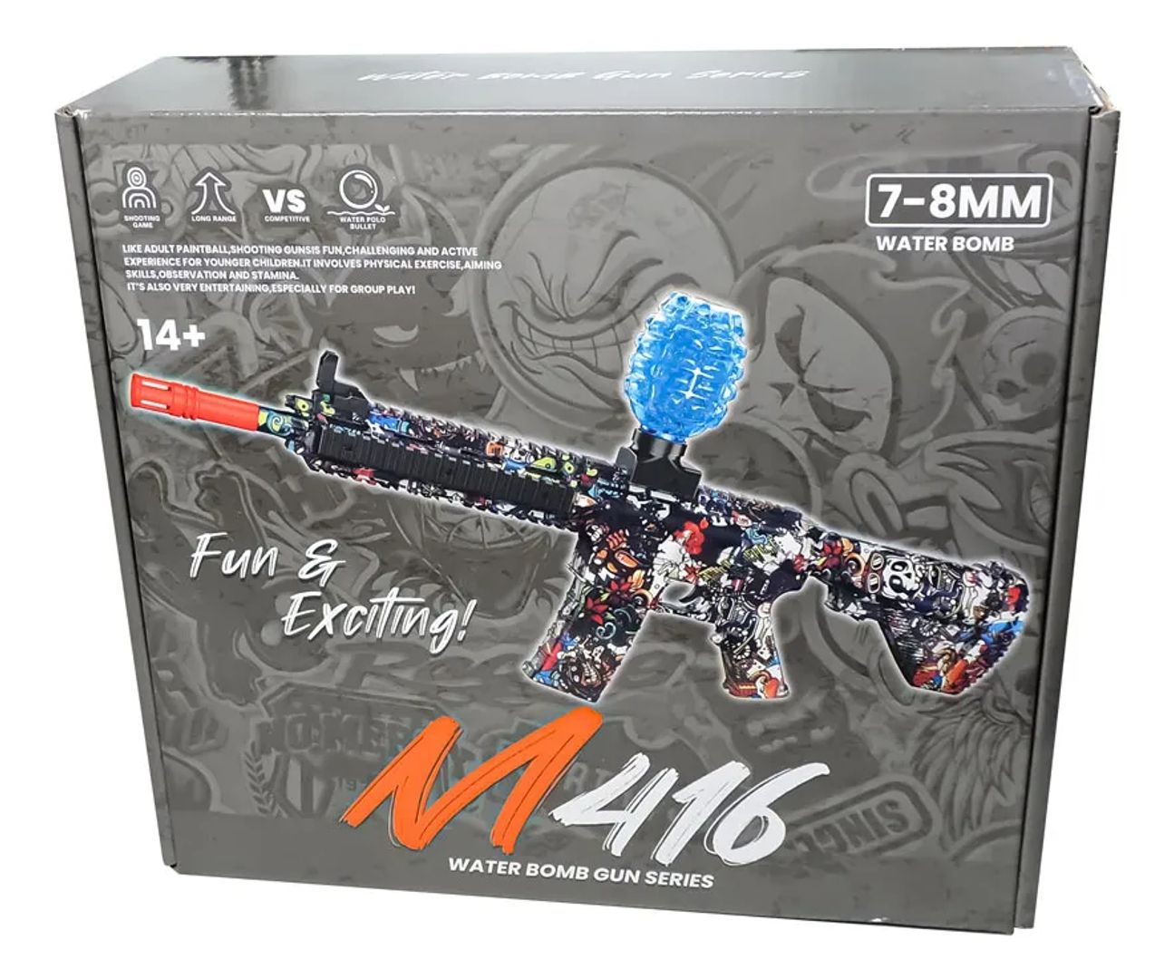 RIFLE M416 HIDROGEL FUN & EXCITING