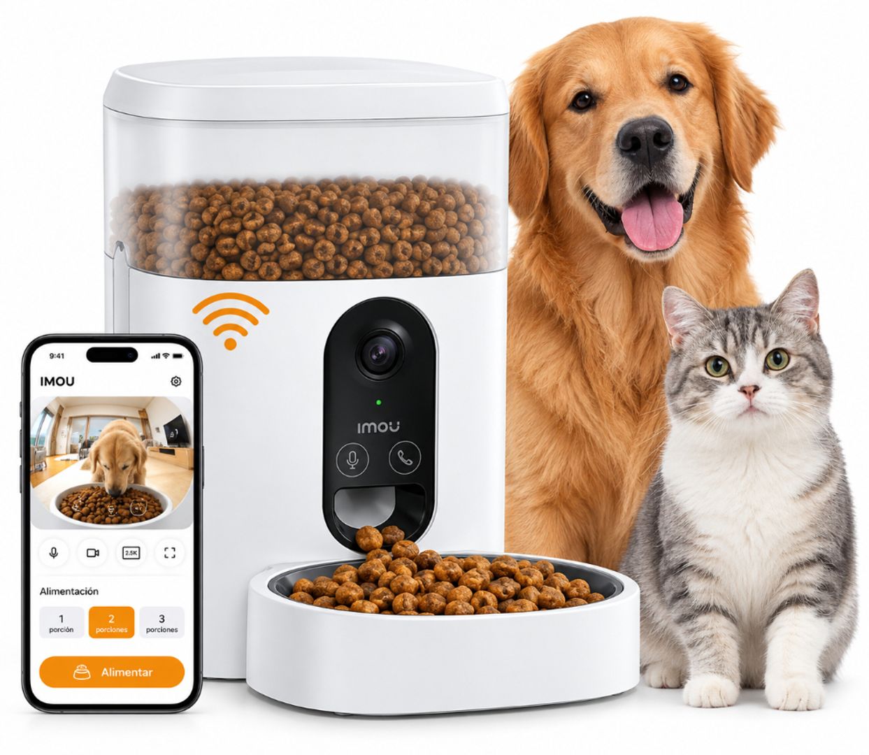 Alimentador Inteligente IMOU PF1-4L con Cámara 360°