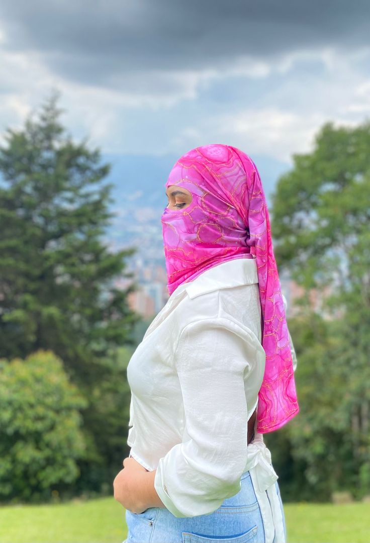 NIQAB MALMOL ROSADO 