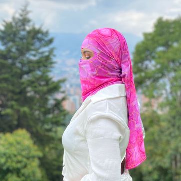 NIQAB MALMOL ROSADO  - imagen 1