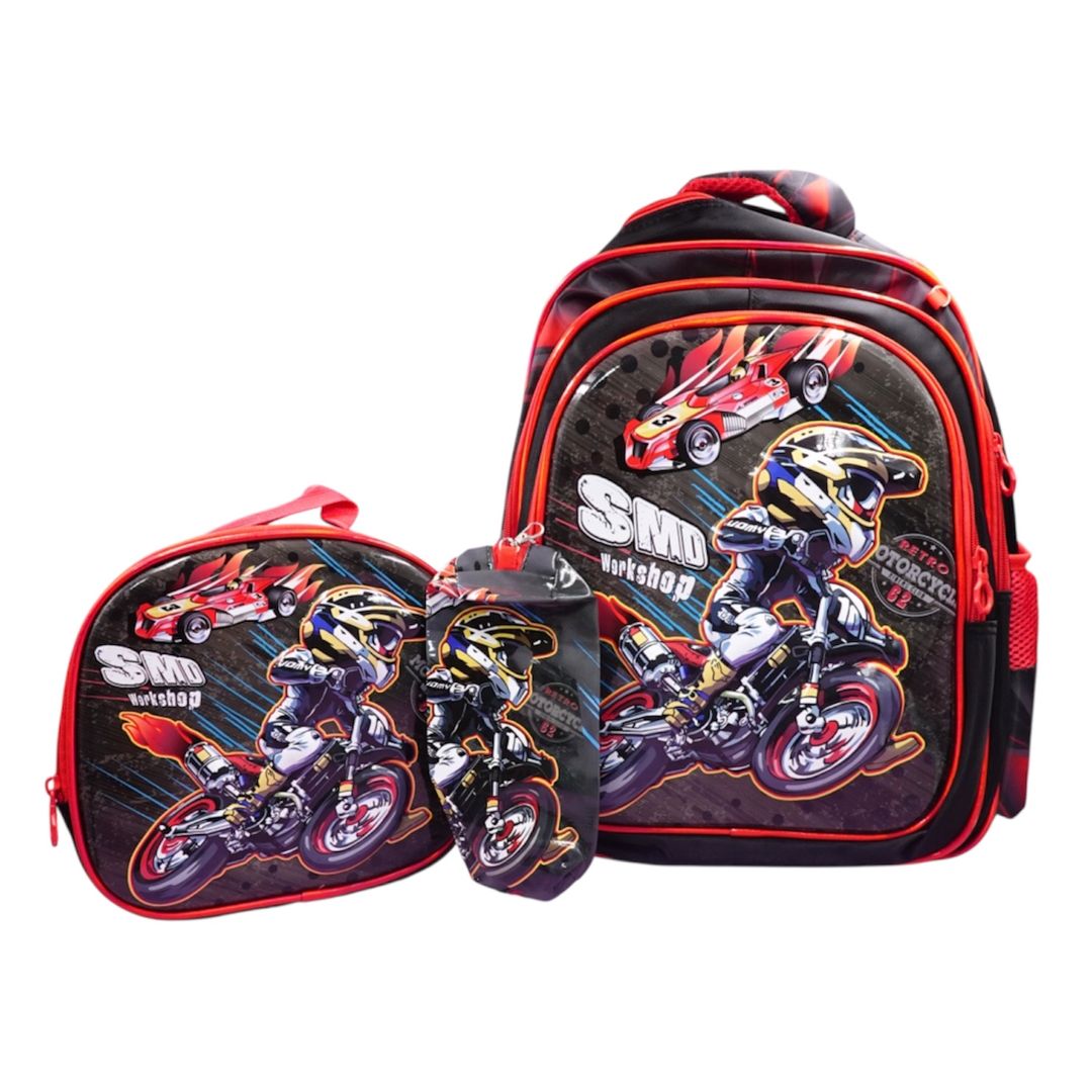BOLSO ESCOLAR TRIO NIÑO BYC-9005