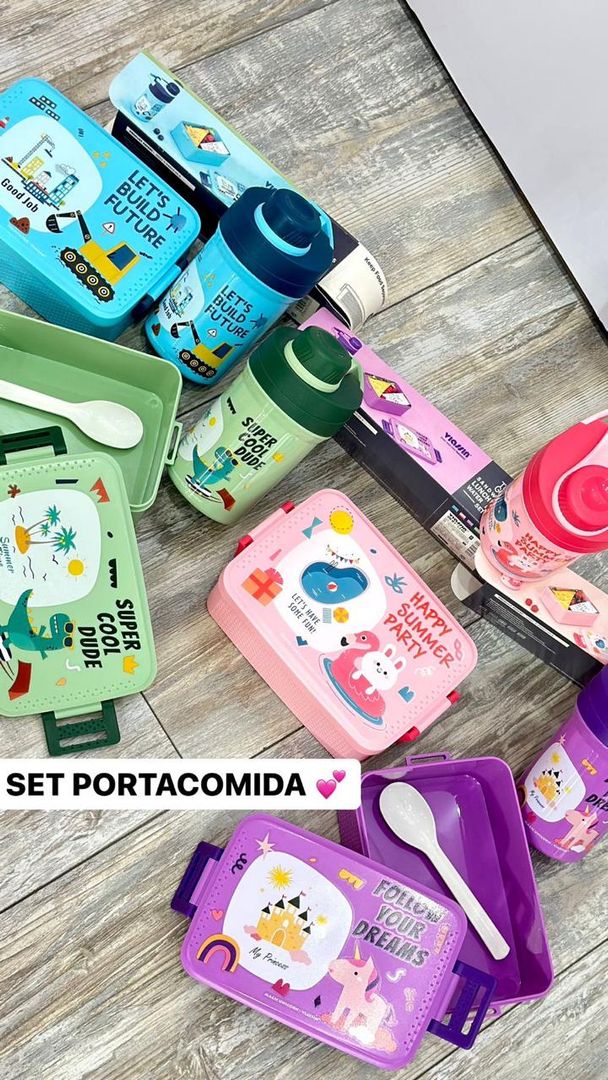 SET PORTA COMIDA INFANTIL 