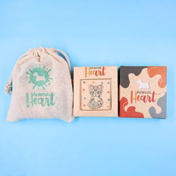 PIN GATO BEIGE ATIGRADO - imagen 2