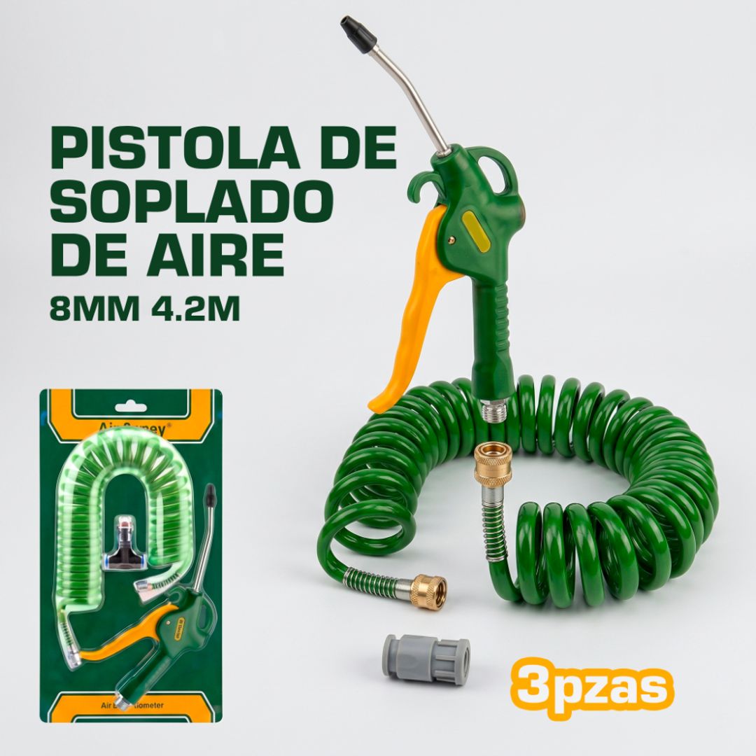 JUEGO DE PISTOLA DE SOPLADO DE AIRE 3 PIEZAS