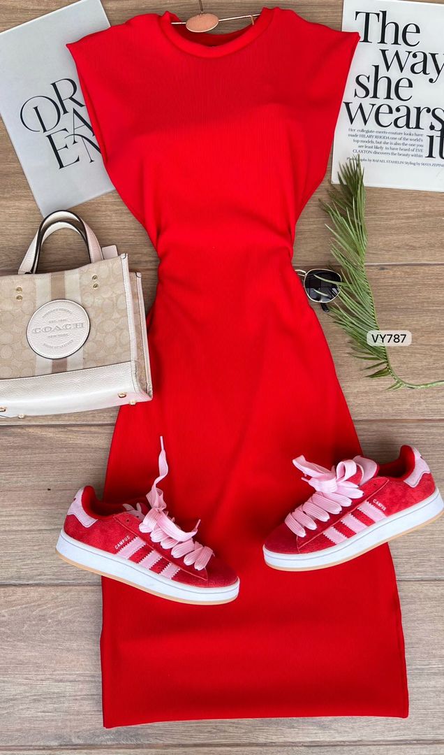 VESTIDO RIB VY787