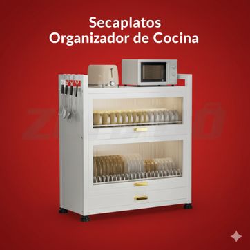 Imagen del producto SECAPLATOS Y ORGANIZADOR DE COCINA CON GABINETE