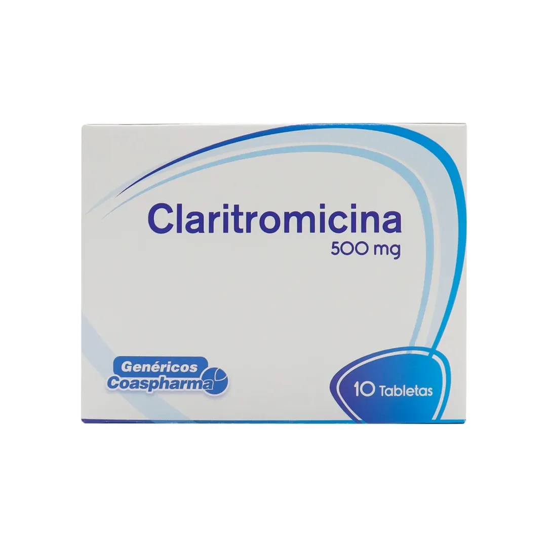 CLARITROMICINA 500MG COASPHARMA DIS X 10 TAB