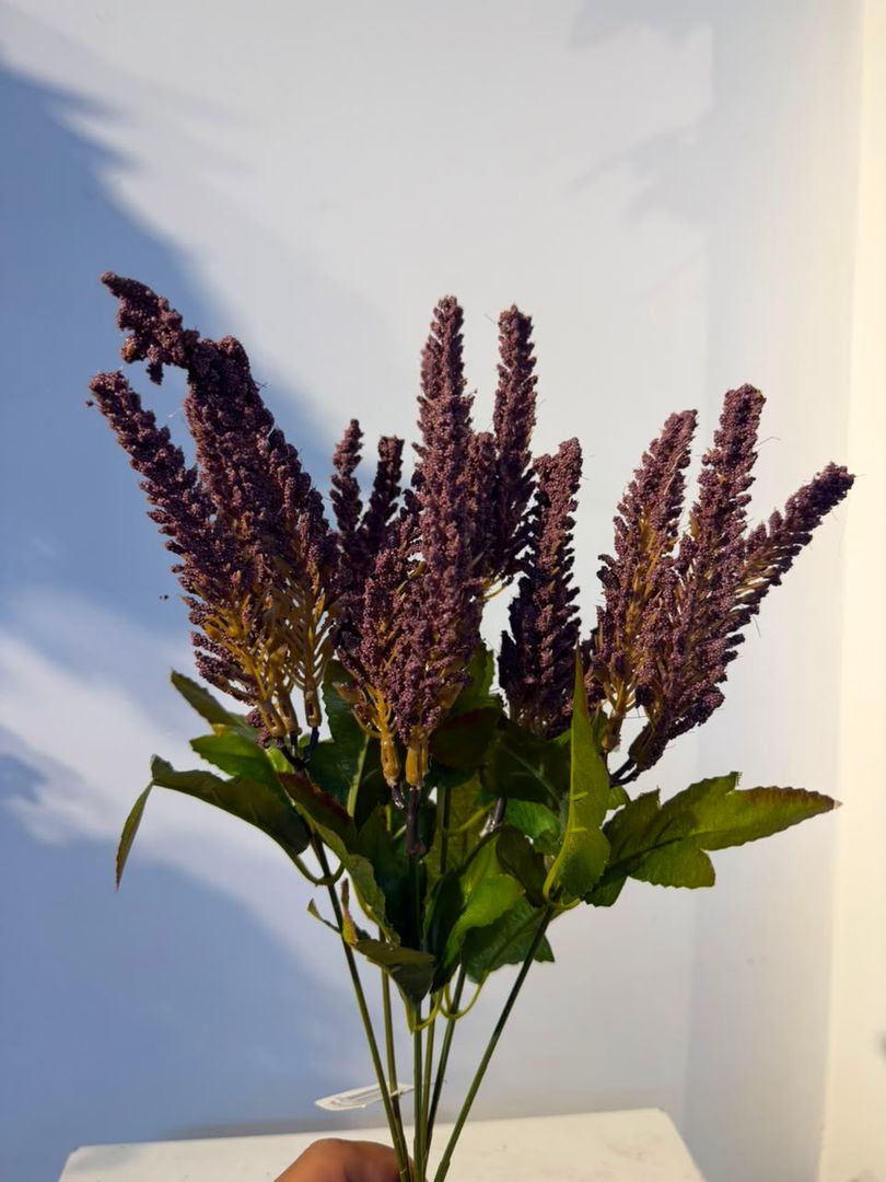 FOLLAJE ESPIGA X 6 MORADO