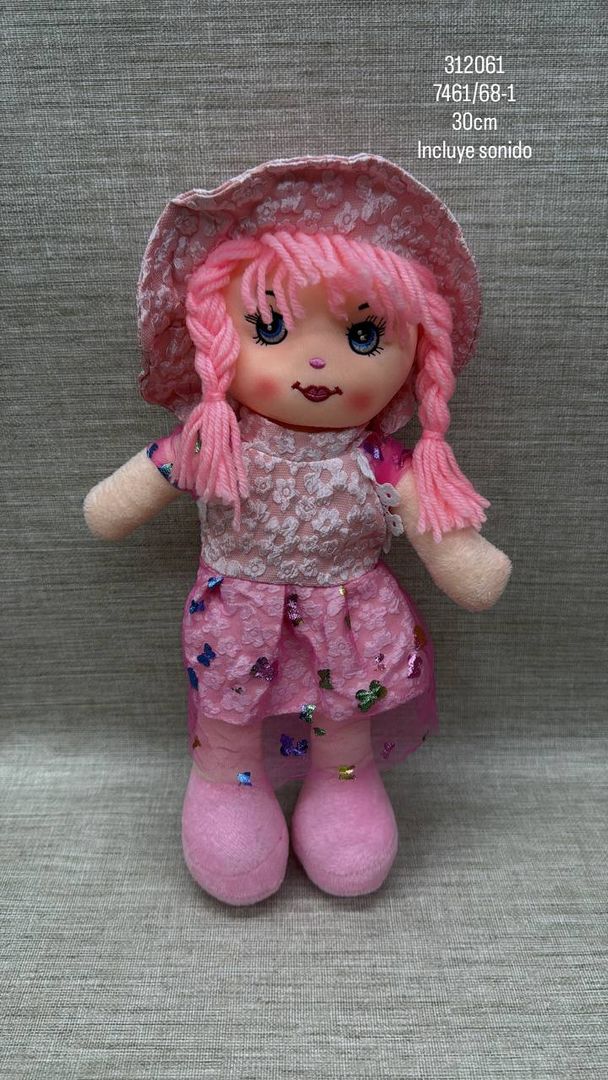 MUÑECA CON SONIDO SURTIDA 30 CM