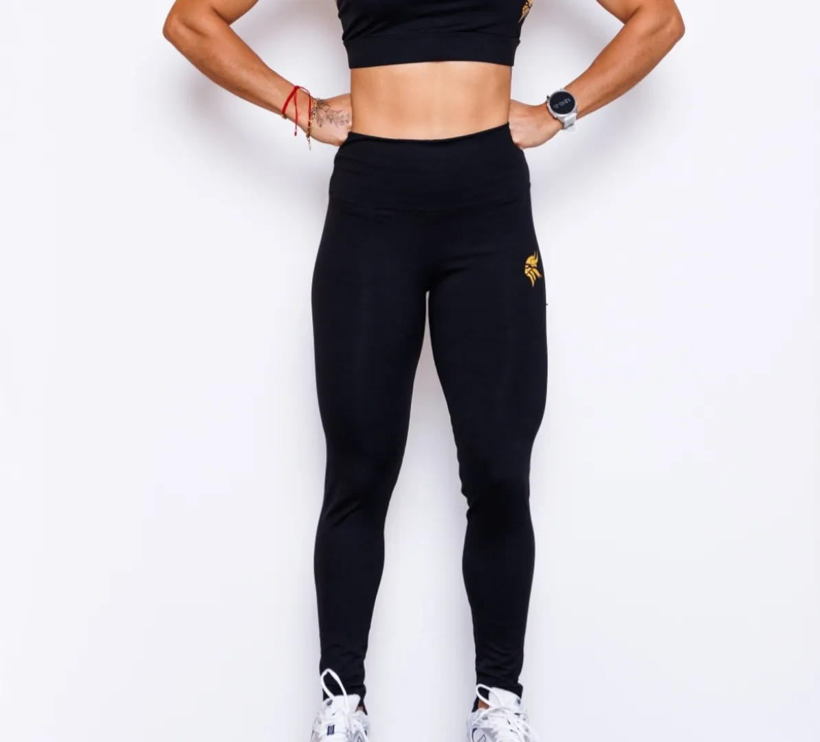 Leggings tiro alto tela Lycra