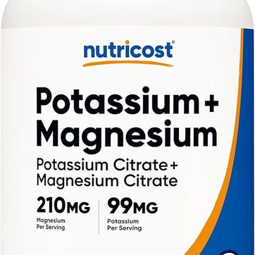 Potasio (99 mg) Citratos de magnesio (210 mg), 240 CAP Nutricost  - imagen 1
