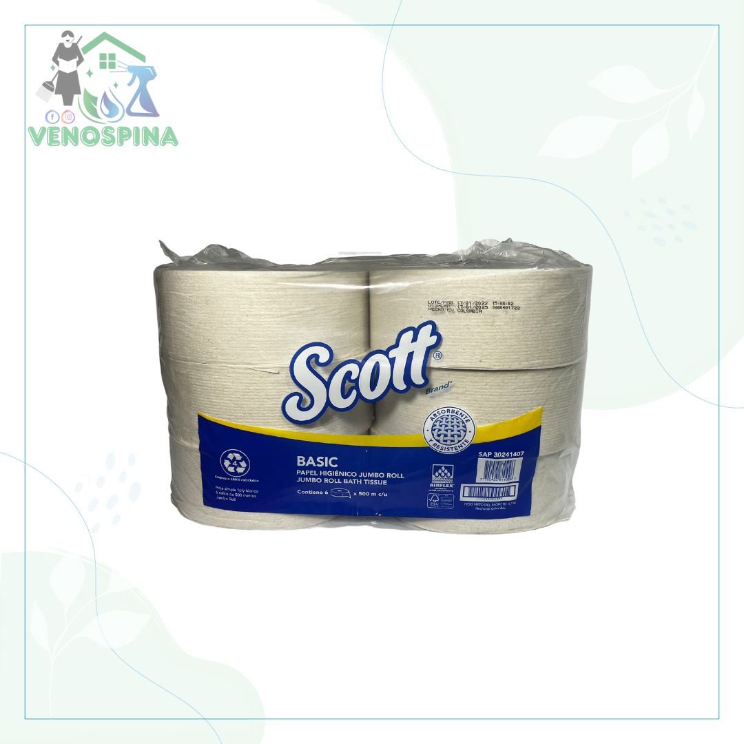 PAPEL HIGIENICO JUMBO SCOTT X6