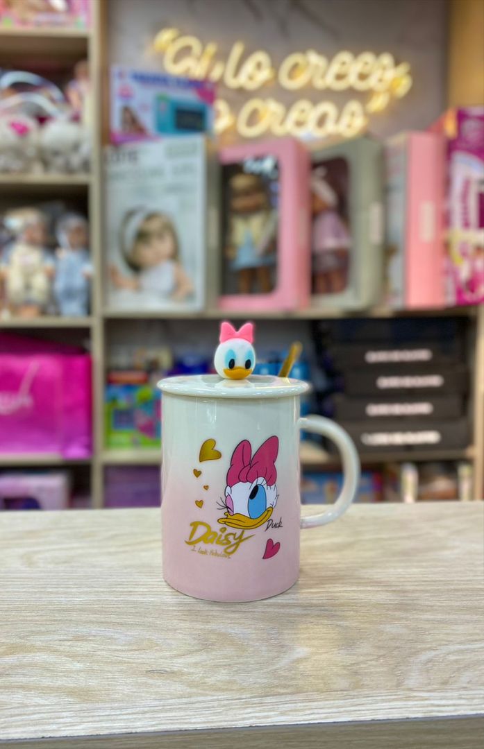 TAZA DAISY CON TAPA FIGURA