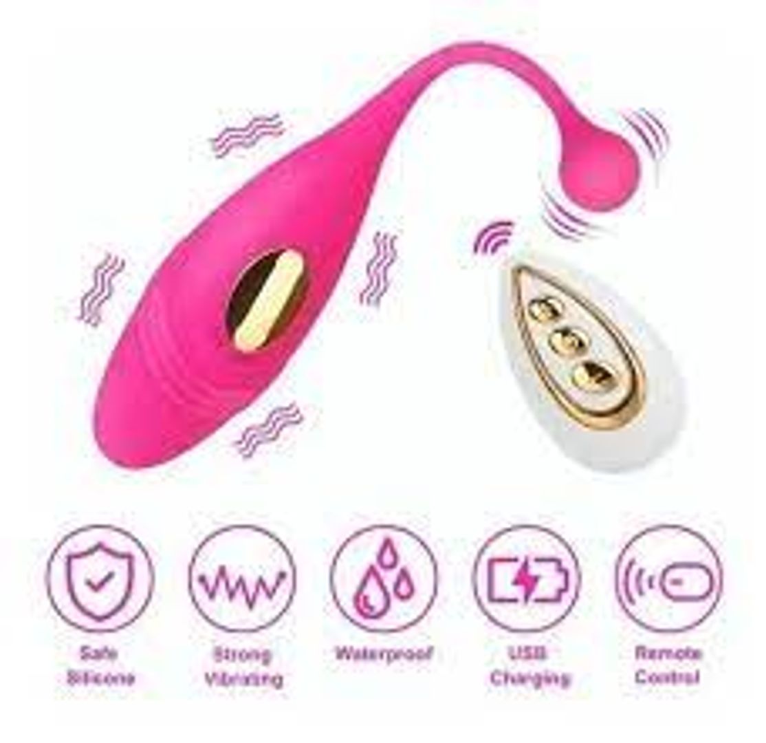 Huevo Vibrador Recargable USB con Control Remoto
