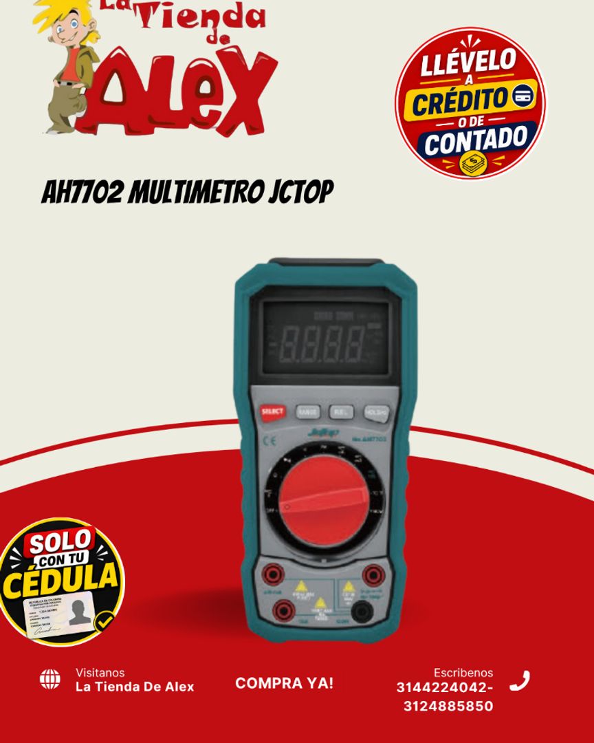 AH7702 MULTIMETRO JCTOP