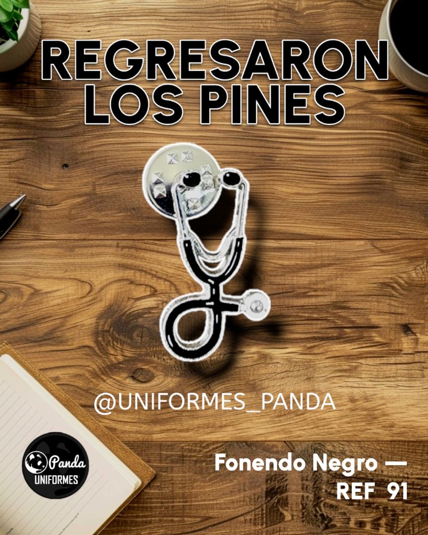  PIN FONENDO NEGRO 