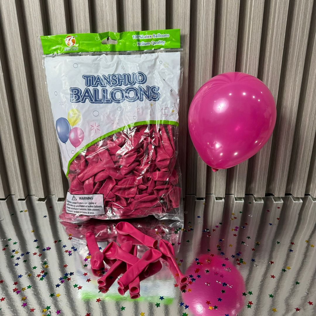 GLOBO x 100 UNIDADES R6 LATEX FASHION FUCSIA