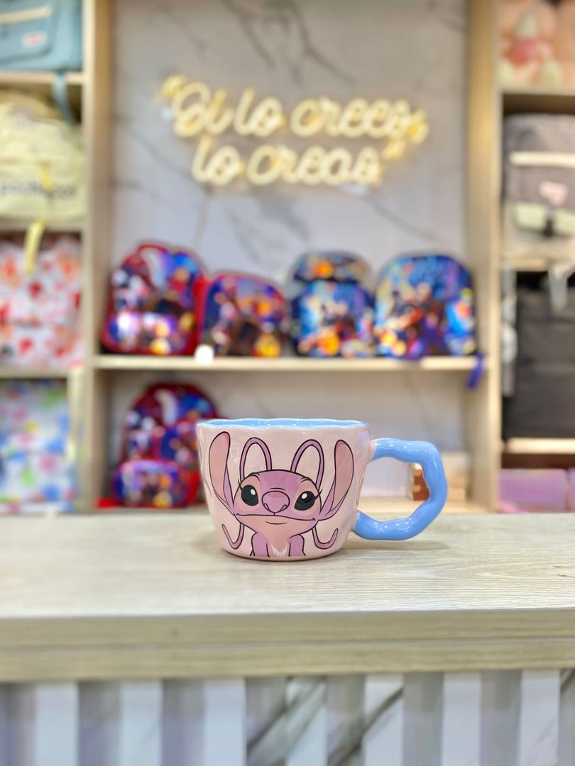 MUG ANGELA Y STICH 