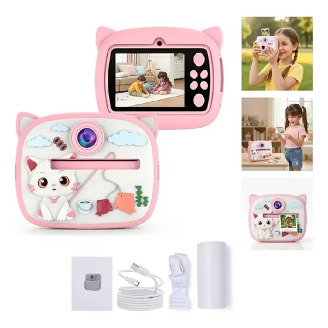 CAMARA DIGITAL INSTANTANEA MINI IMPRESORA TERMICA INFANTIL