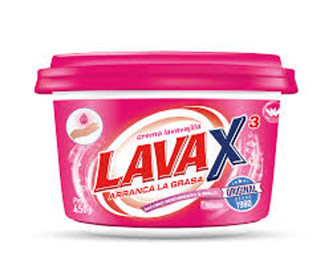 CREMA LAVA LOZA LAVAX ROSADA*450G