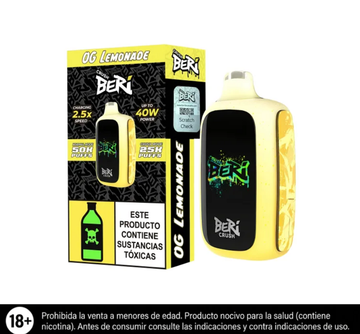 Beri Og Lemonade 50.000 Puffs