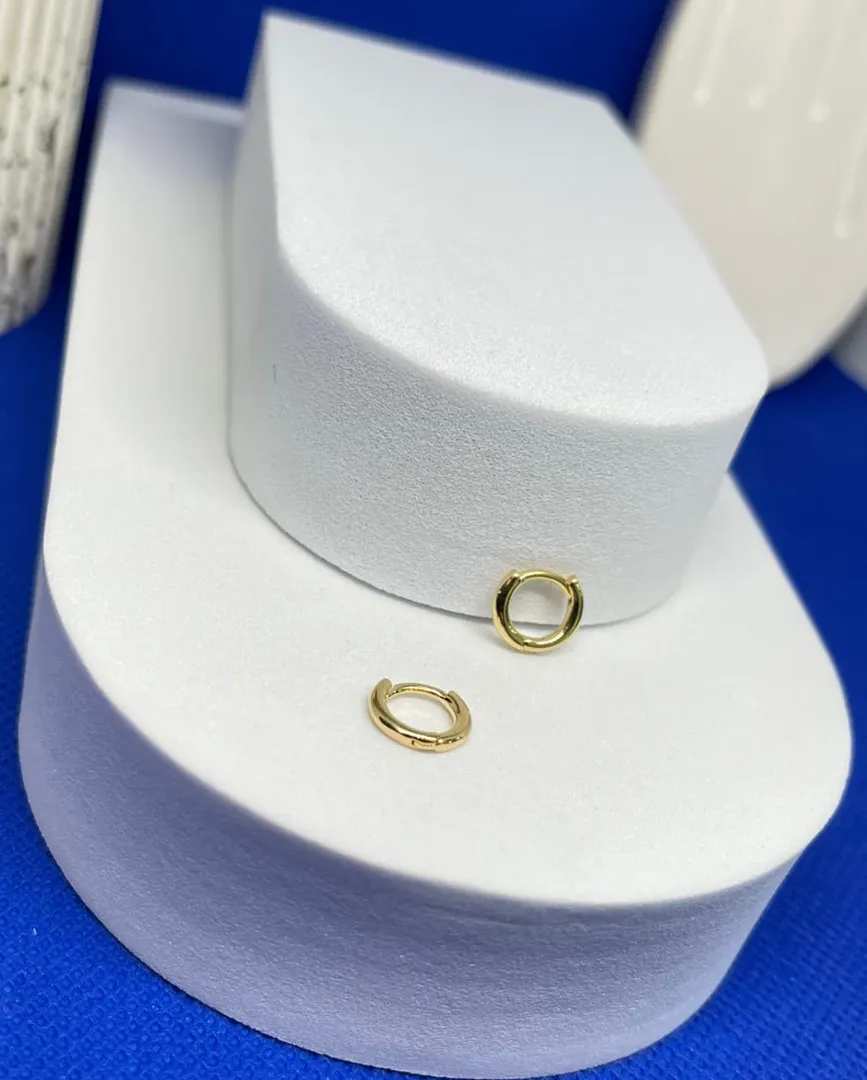 Candongas lisas 0.9mm redondas click