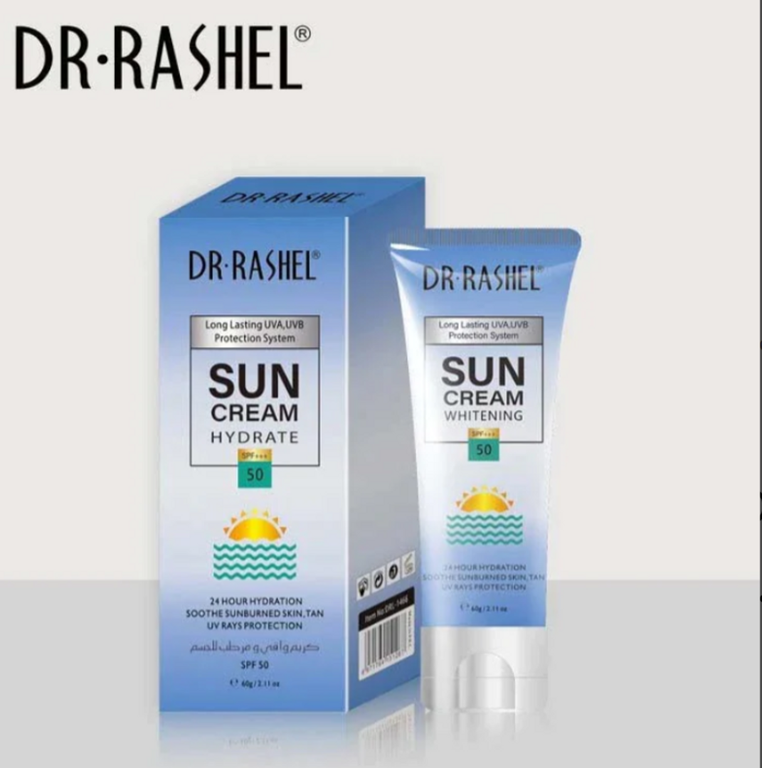 BLOQUEADOR SOLAR Y CREMA HIDRATANTE DR.RASHEL 