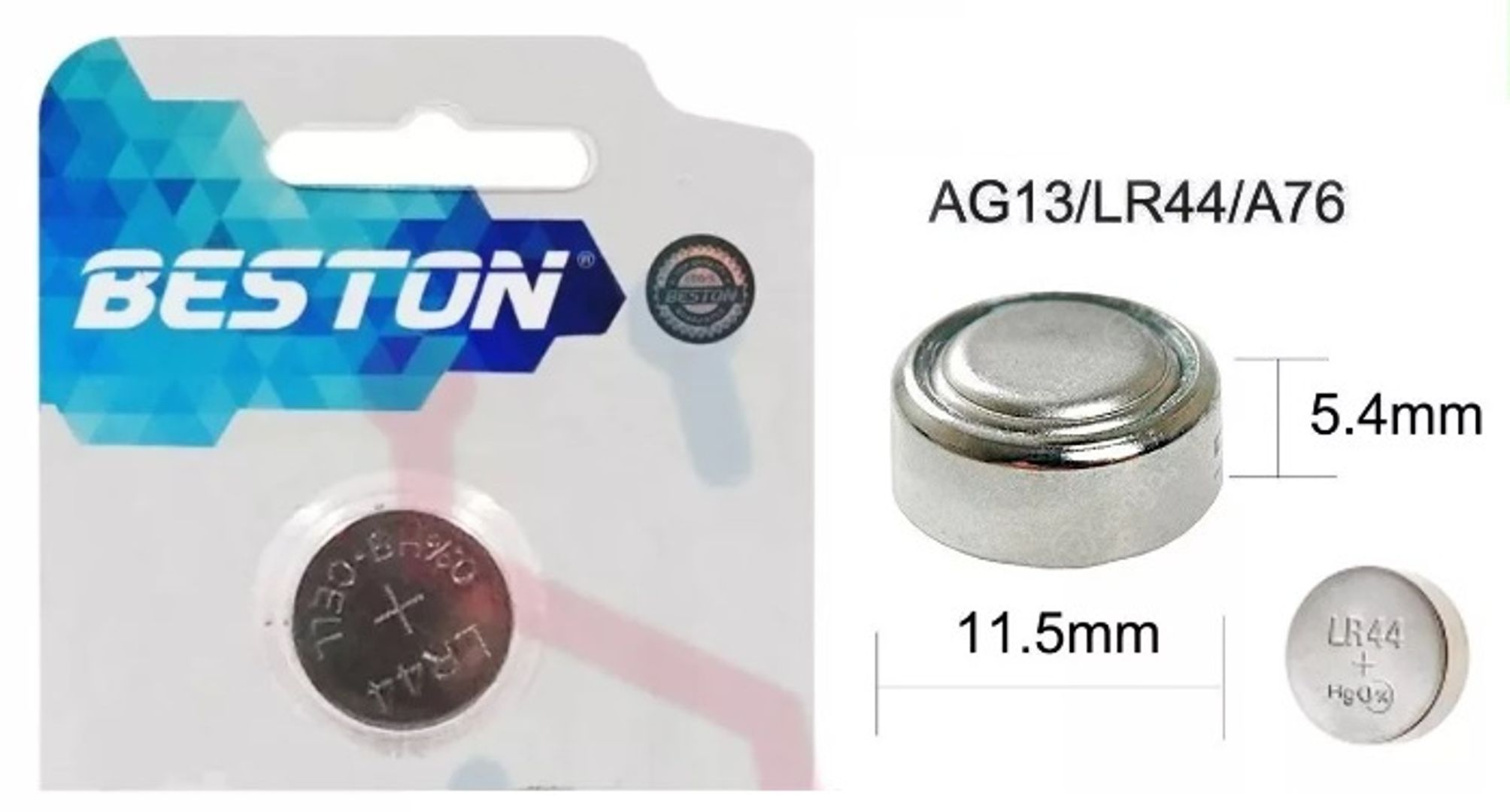 Pilas AG13 LR44 A76 GP