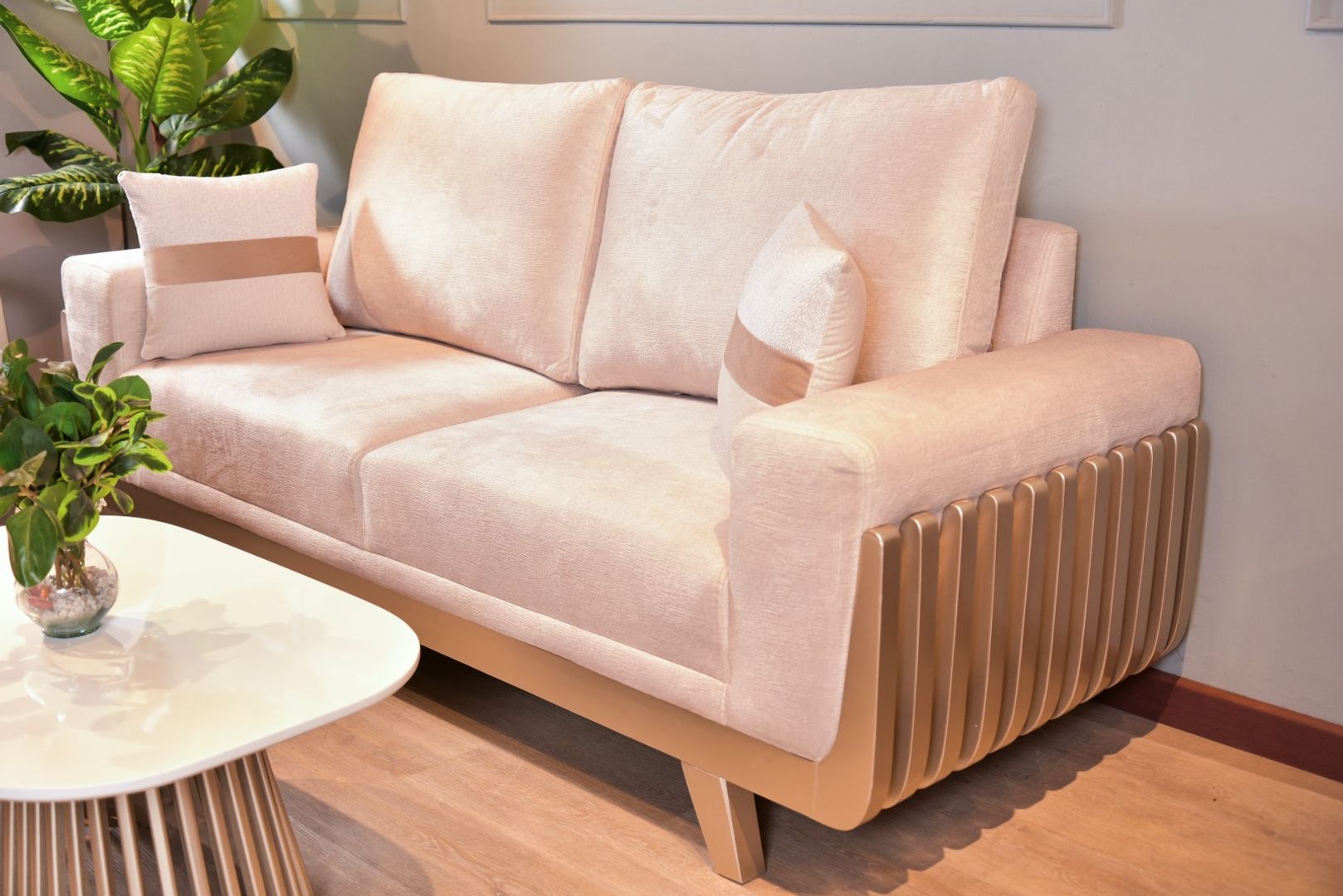 SALA VENECIA CHAMPAÑA TELA BEIGE