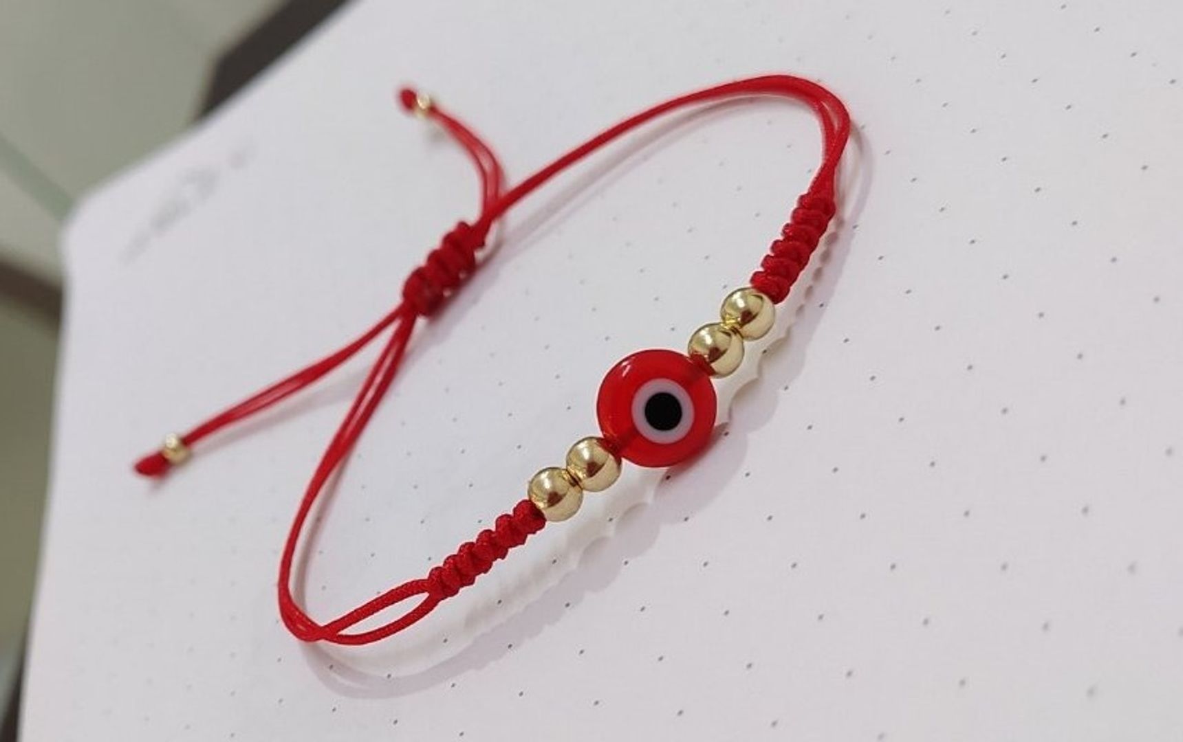 Pulsera ojo turco balin 4mm