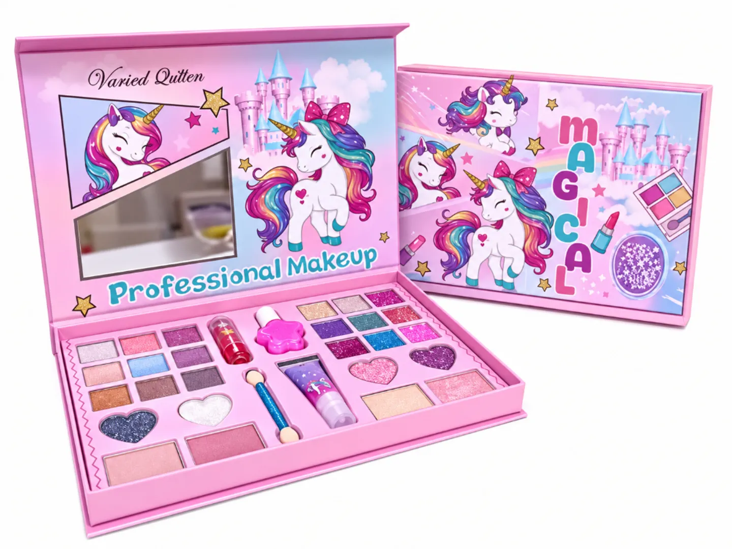 KIT DE MAQUILLAJE INFANTIL CON ACCESORIOS QUENN