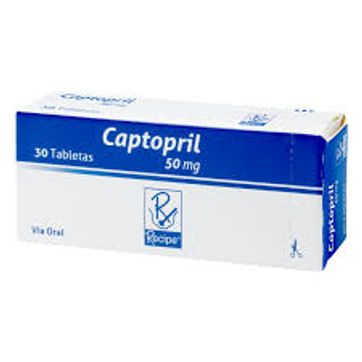 Imagen del producto CAPTOPRIL 50MG RECIPE DIS X 30 TAB