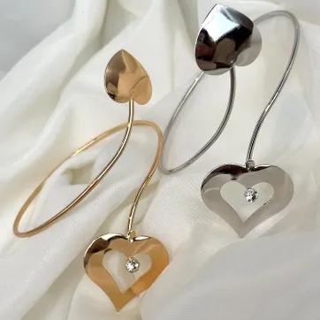 Imagen del producto Brazalette corazón doble 