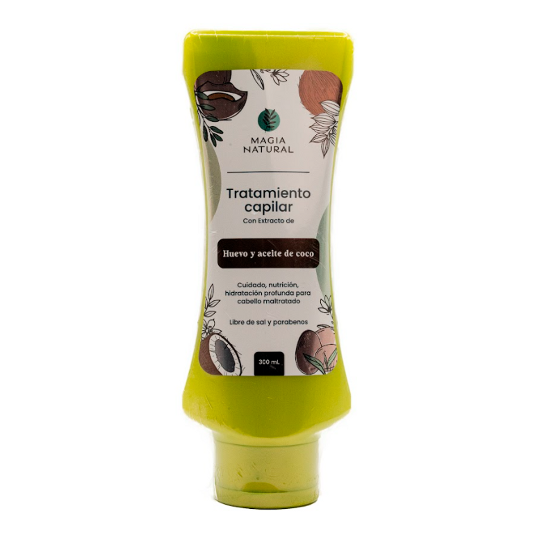 TRATAMIENTO DE HUEVO Y ACEITE DE COCO VIAJERO 100ml