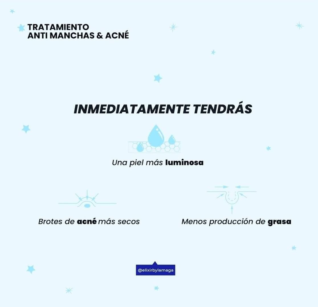 Tonico facial antimanchas y Acne de Elixir by La Maga 