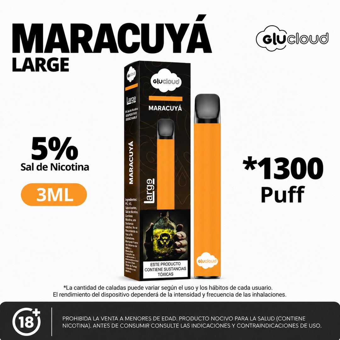 Glucloud Maracuya 1300 Puffs Large