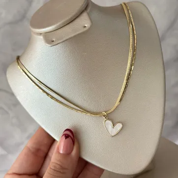 Imagen del producto Cadena corazón doble 