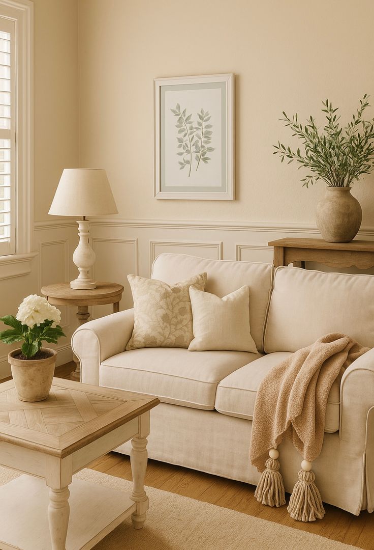 Manta/Throw Paño Boucle con borlas lana y cuentas madera 