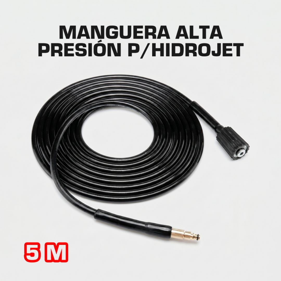 MANGUERA ALTA PRESIÓN P/HIDROJET 5 METROS