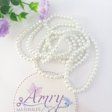 Imagen del producto Collar de Perlas Blancas 4mm
