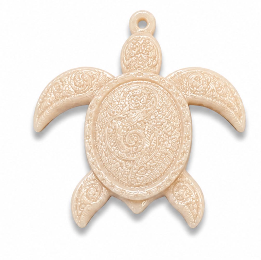 Dije Tortuga Beige