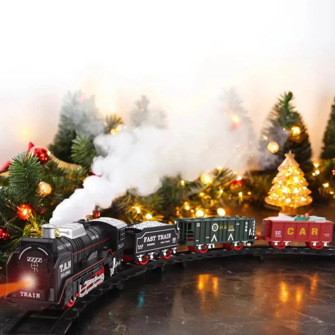 TREN ELECTRICO A VAPOR NAVIDEÑO 31 PCS