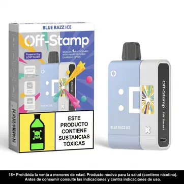 Off Stamp Blue Razz Ice 16.000 Puffs Kit Bateria Y Pod - imagen 1