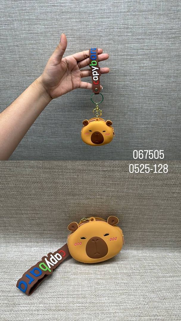 MONEDERO EN SILICONA DE CAPIBARA