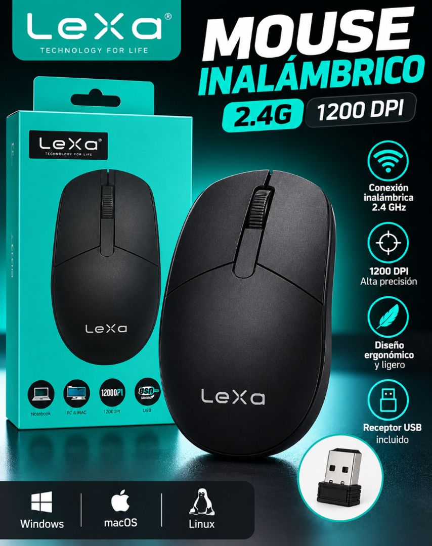 Mouse inalámbrico Lexa