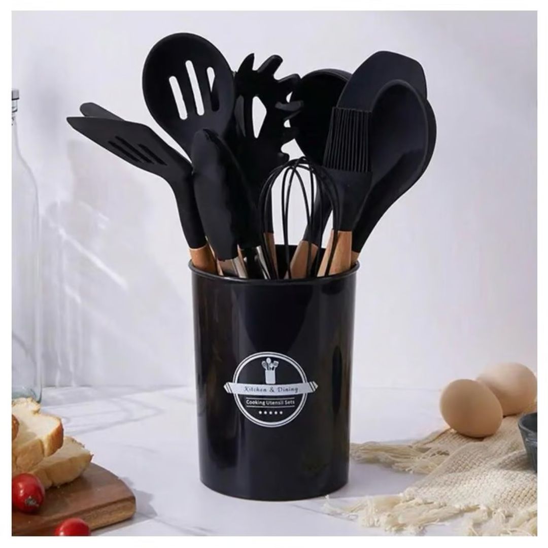 UTENSILIOS COCINA SILICONA 12pcs 