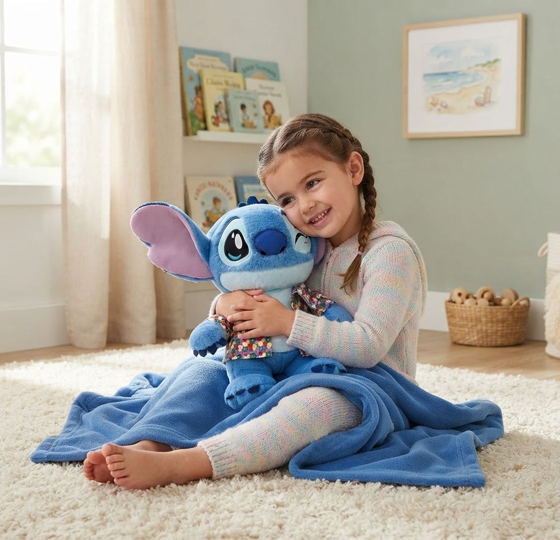 Peluche con cobija Stitch 